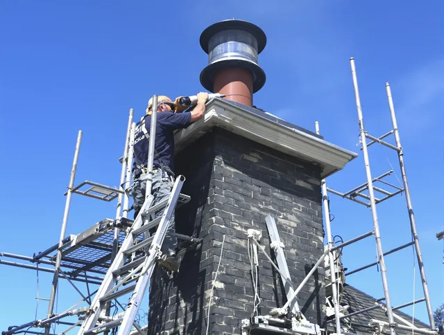 Sturdy chimney crown finished by Vernon Chimney Sweep in Vernon, CT