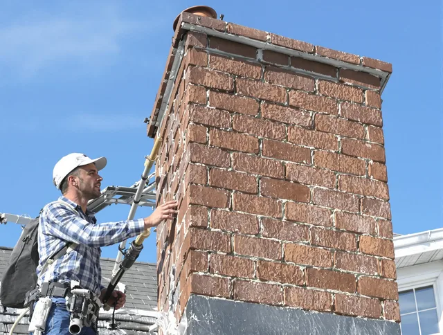 Brickwork for a chimney rebuild by Vernon Chimney Sweep in Vernon, CT