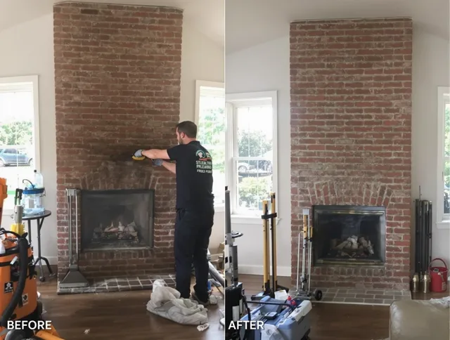 Finished chimney sweeping service by Vernon Chimney Sweep in Vernon, CT
