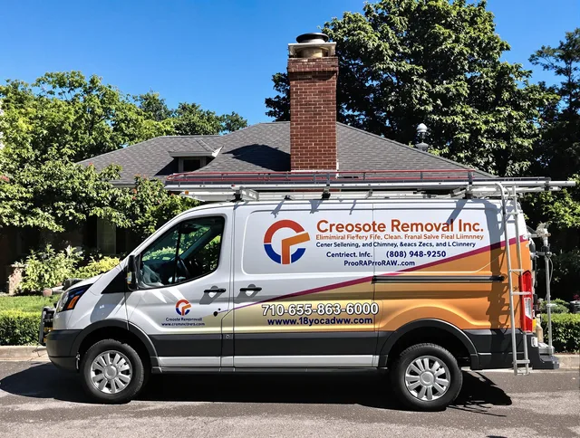 Vernon Chimney Sweep technician removing creosote safely in Vernon, CT
