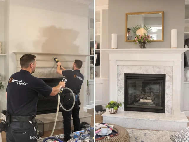 Professional soot removal by Vernon Chimney Sweep team in Vernon, CT